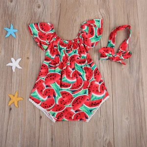 Watermelon Baby Romper