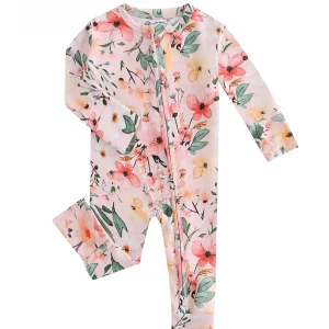 Pink Floral Baby PJs