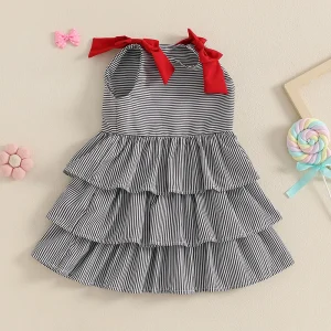 Striped Ruffle Dress