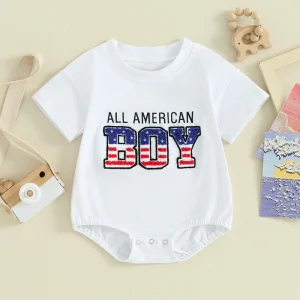 Infant All American Boy Romper