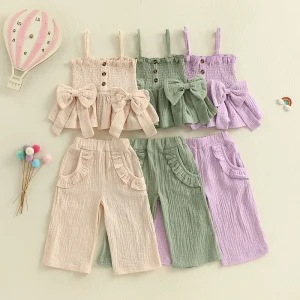 Girls Ruffle Bow Set