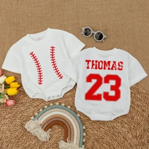 Personalized Baseball Romper