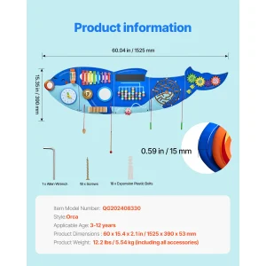 Orca Kids Wall Busy Board