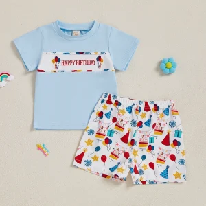 1st Birthday Outfit Tutu Dress Headband Set Cake Smash Photo Props Outfits Princess Party Costume 2Pcs Summer Set