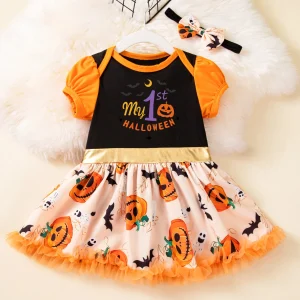 Baby Girl Halloween Pumpkin Dress